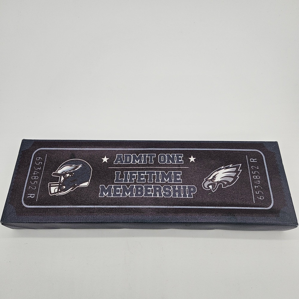 MRL Sports - NFL Team Philadelphia EAGLES Sign 'Admit One - Lifetime Membership'